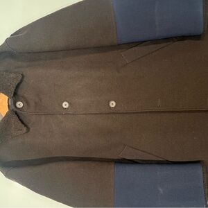 Classic Brown and Navy Bomber Jacket